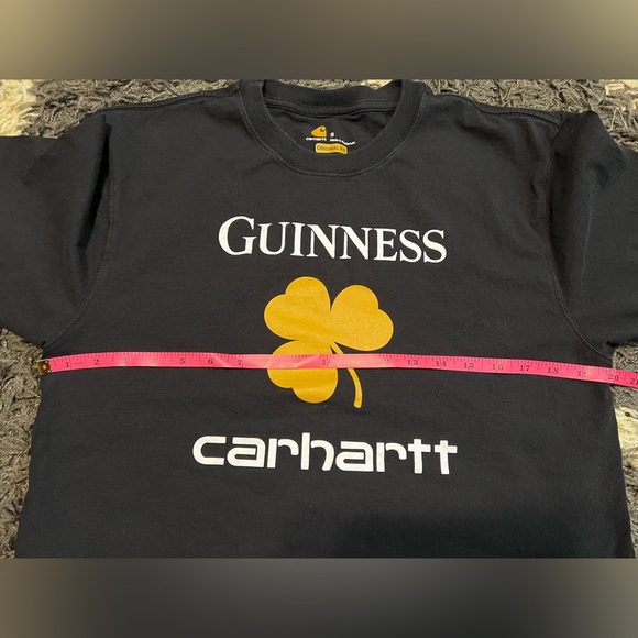 Men’s Carhartt x Guinness Original Fit Short Sleeve Tshirt -Black - Picture 5 of 9